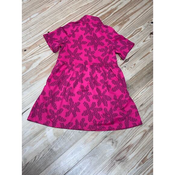 Nike Sportswear Girls Printed Pink Flowers Short-Sleeve Dress Size XS 6-7 - Picture 3 of 5
